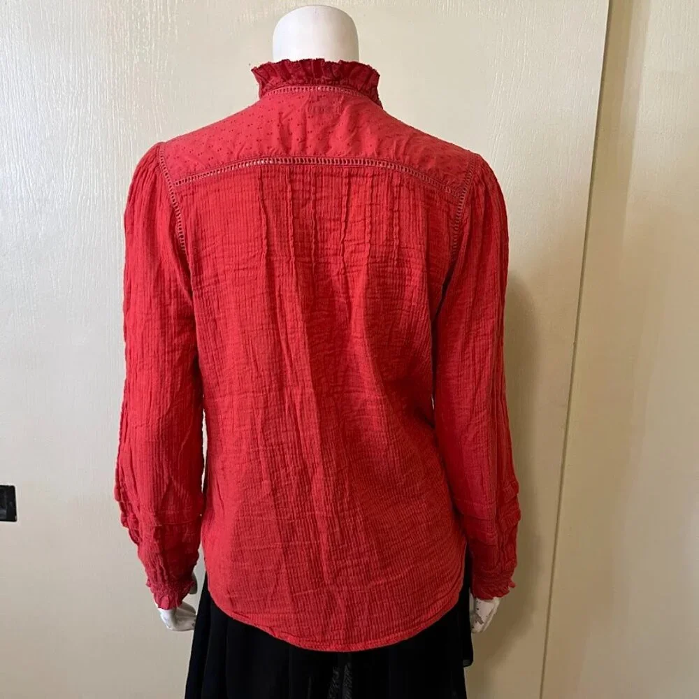 Faherty Willa Shirt Medium - Picture 4 of 5